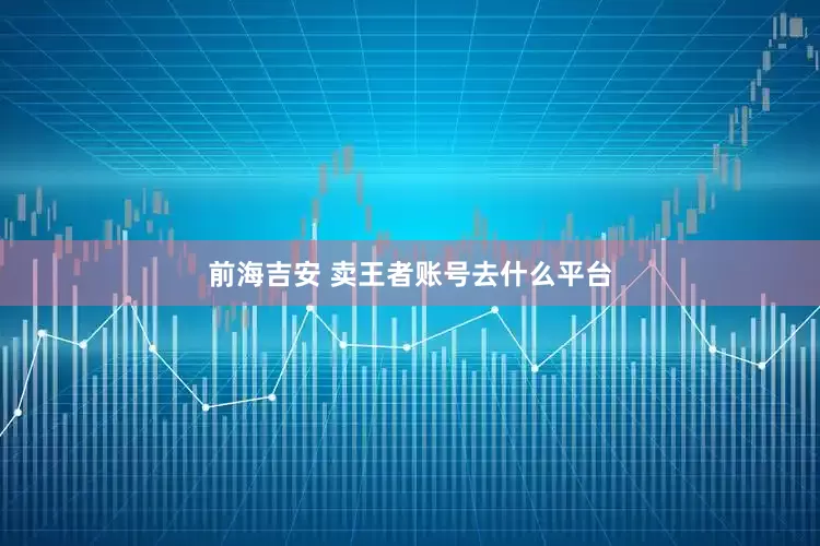 前海吉安 卖王者账号去什么平台