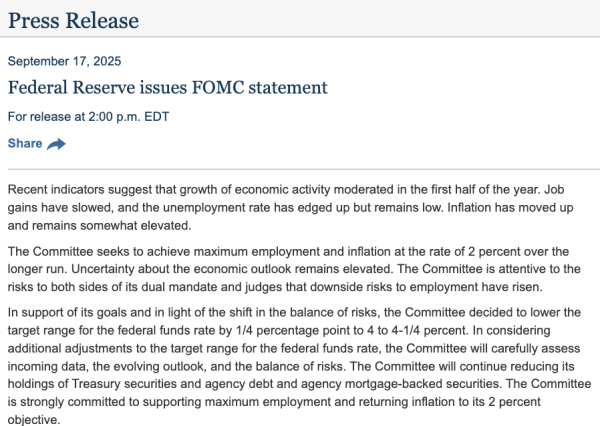 富深所 美联储年内首次降息，“点阵图”释放重要信息！