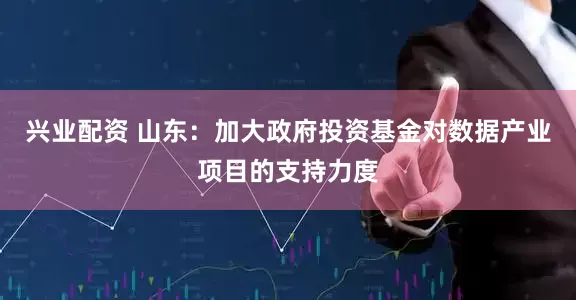 兴业配资 山东：加大政府投资基金对数据产业项目的支持力度